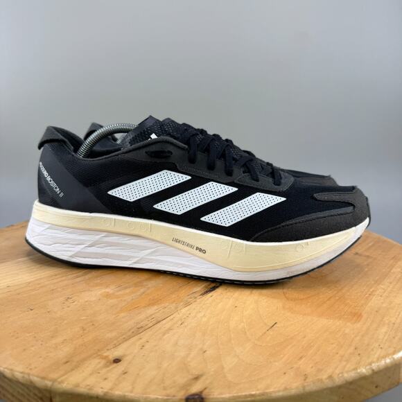 adidas Adizero Boston 11 Mens Size 12 Shoes Black Carbon Running Sneakers GX6651 main image 5